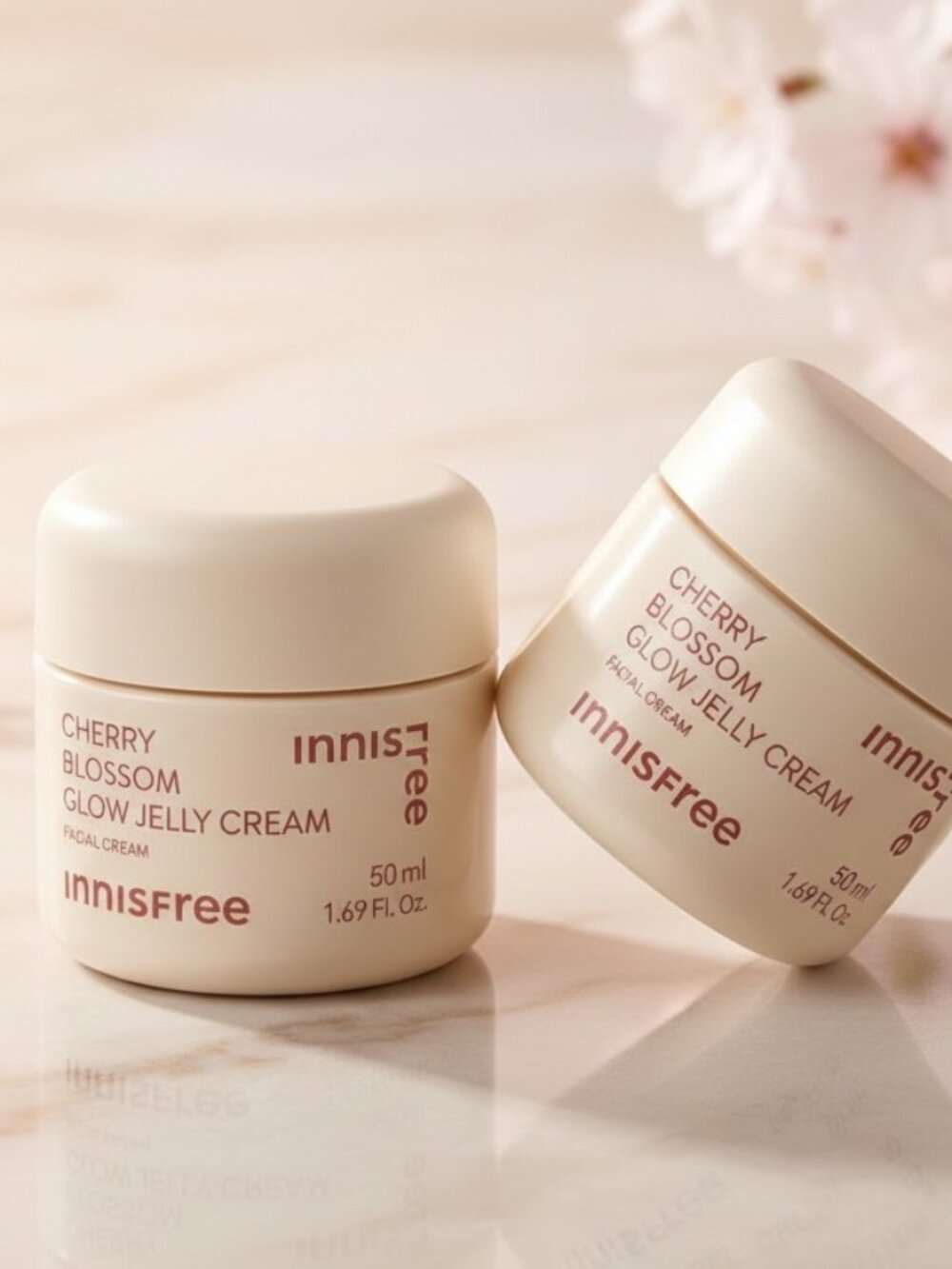 2 Jars - Innisfree Cherry Blossom Glow Jelly Cream 50ml per Jar